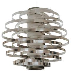 Aluminium Cyclone Chandelier Gaetano Sciolari 11