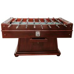 Used Midcentury Spanish Wooden Foosball/Soccer Table Game
