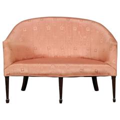 20th Century George III Mahogany Small Settee