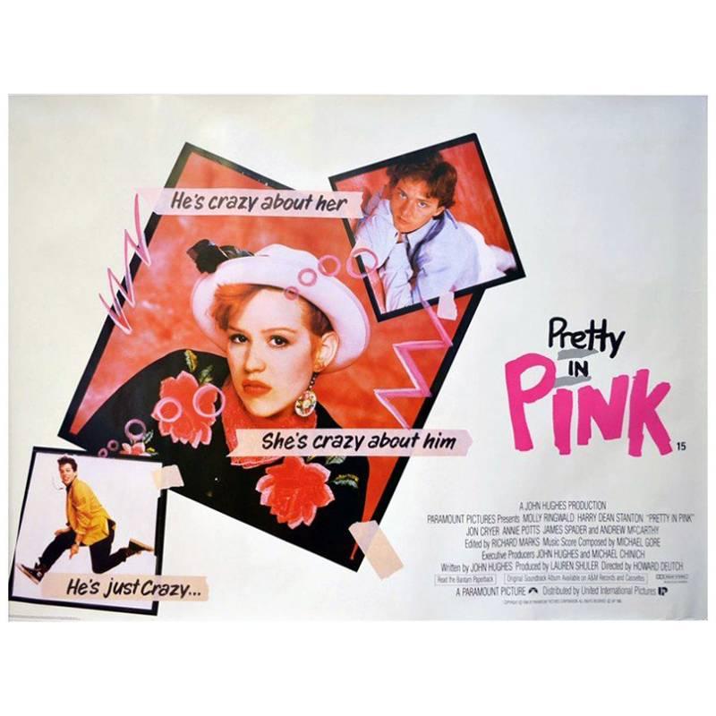 "Pretty In Pink" Film Poster, 1986 For Sale