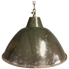 Black Enamel Factory Pendant Light