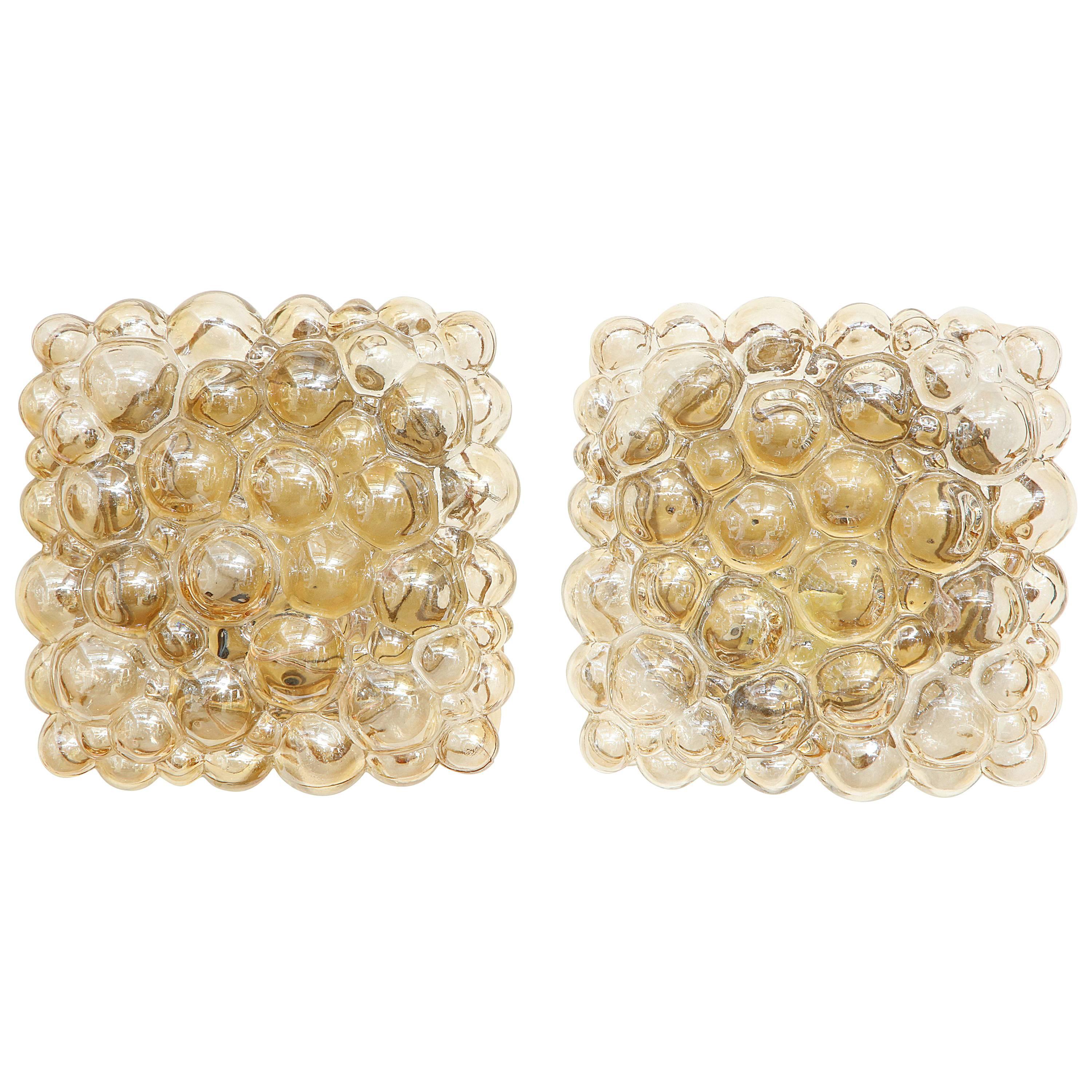 Pair of Champagne Bubble Sconces by Helena Tynell