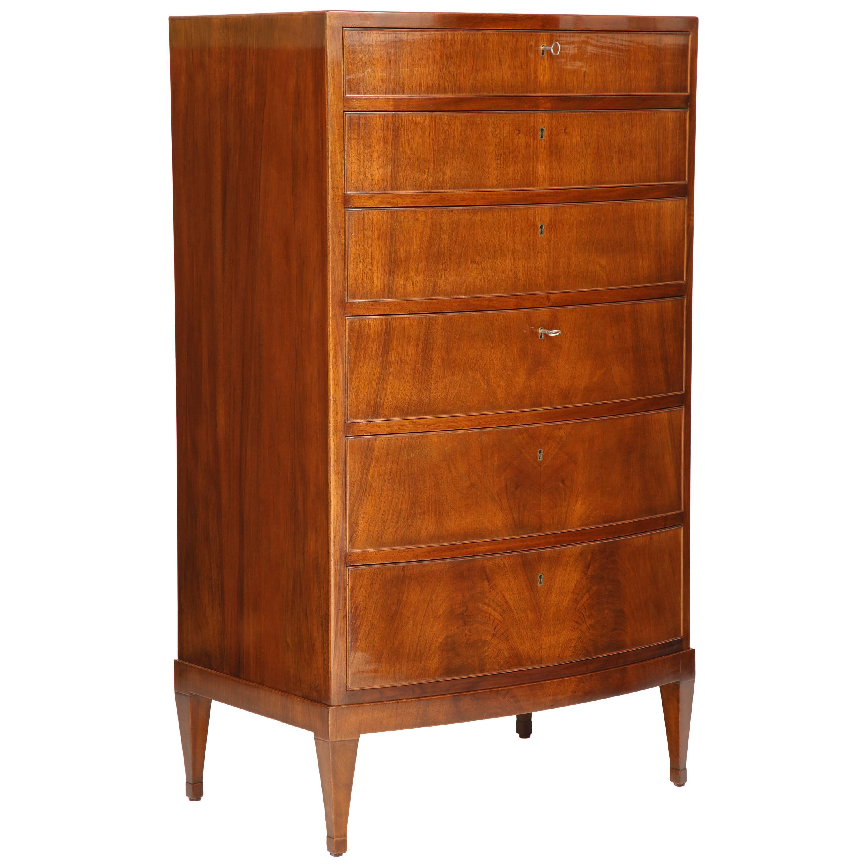 Frits Henningsen Tall Chest of Drawers, circa 1940s