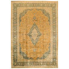 Simply Beautiful Antique Kashan Rug