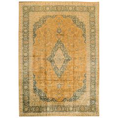 Simply Beautiful Antique Kashan Rug