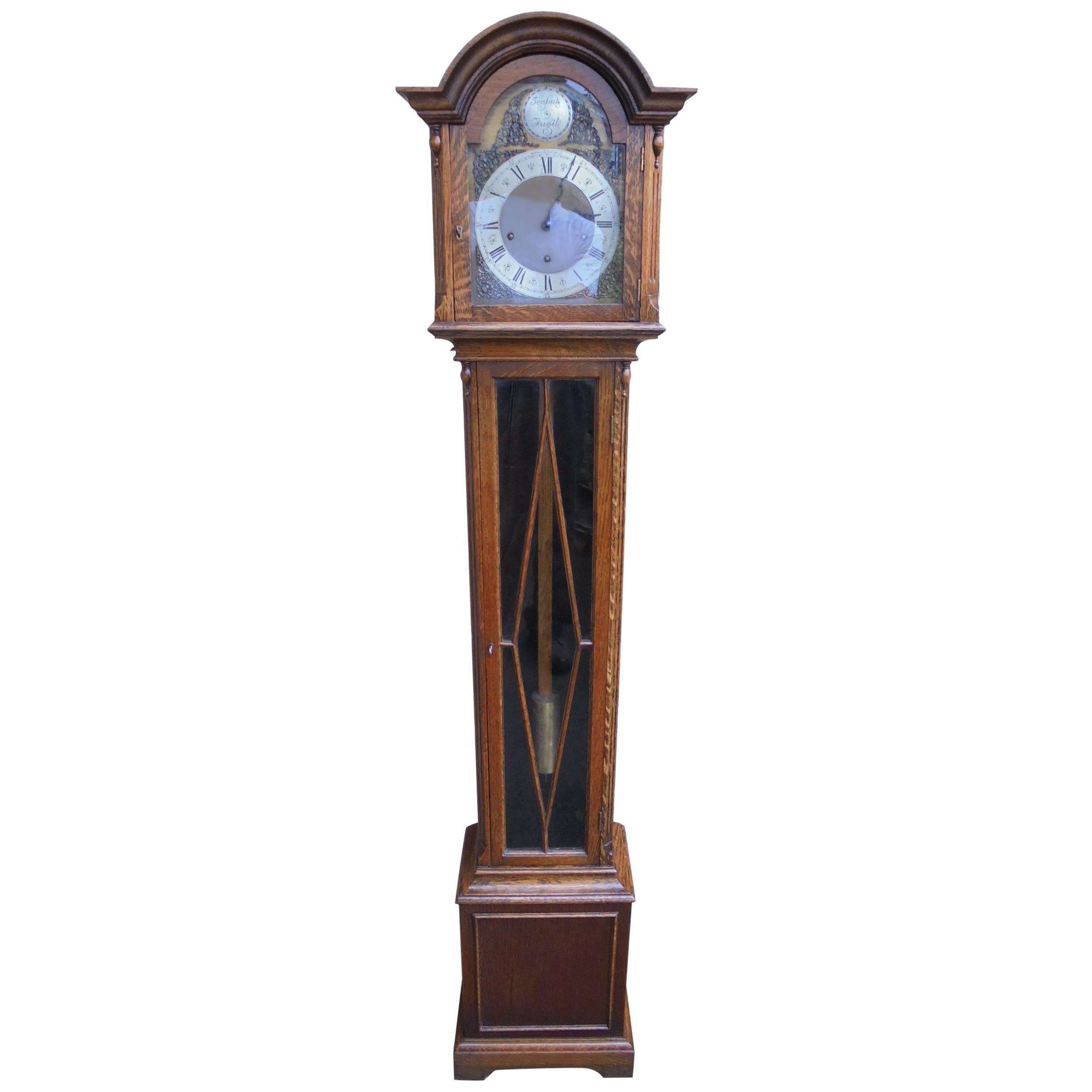 Antique Oak Cased Granddaughter Clock Mappin & Webb