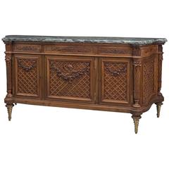 Louis XVI Style Beech Side Cabinet by Maison Grimard, French, circa 1870 7