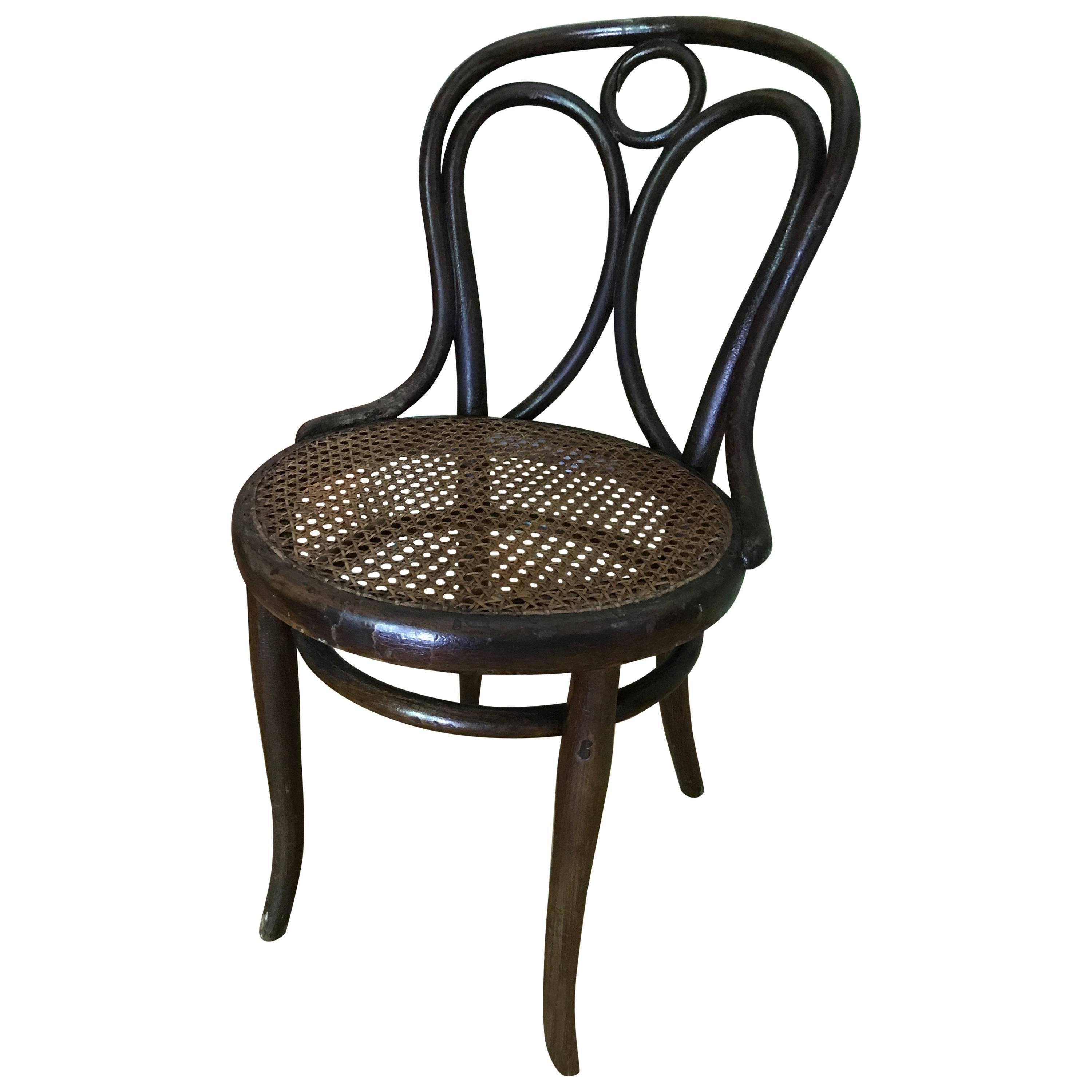 Thonet bentwood  Chair nr 19 Original Patina Stamp by Thonet, 1890