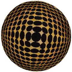 Huge OP Art Woven Wall Sculpture Panel, 1970s 2