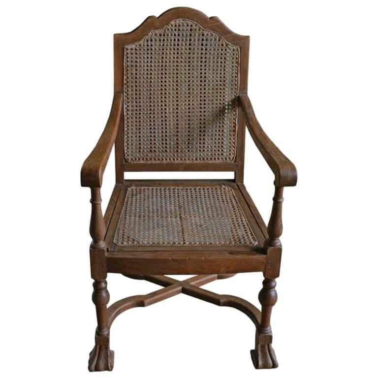 Andrianna Shamaris Wooden Colonial Chair For Sale at 1stdibs
