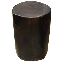 Andrianna Shamaris Super Smooth Petrified Wood Side Table