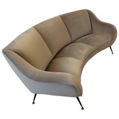 Curved Sofa, Italy, 1950s