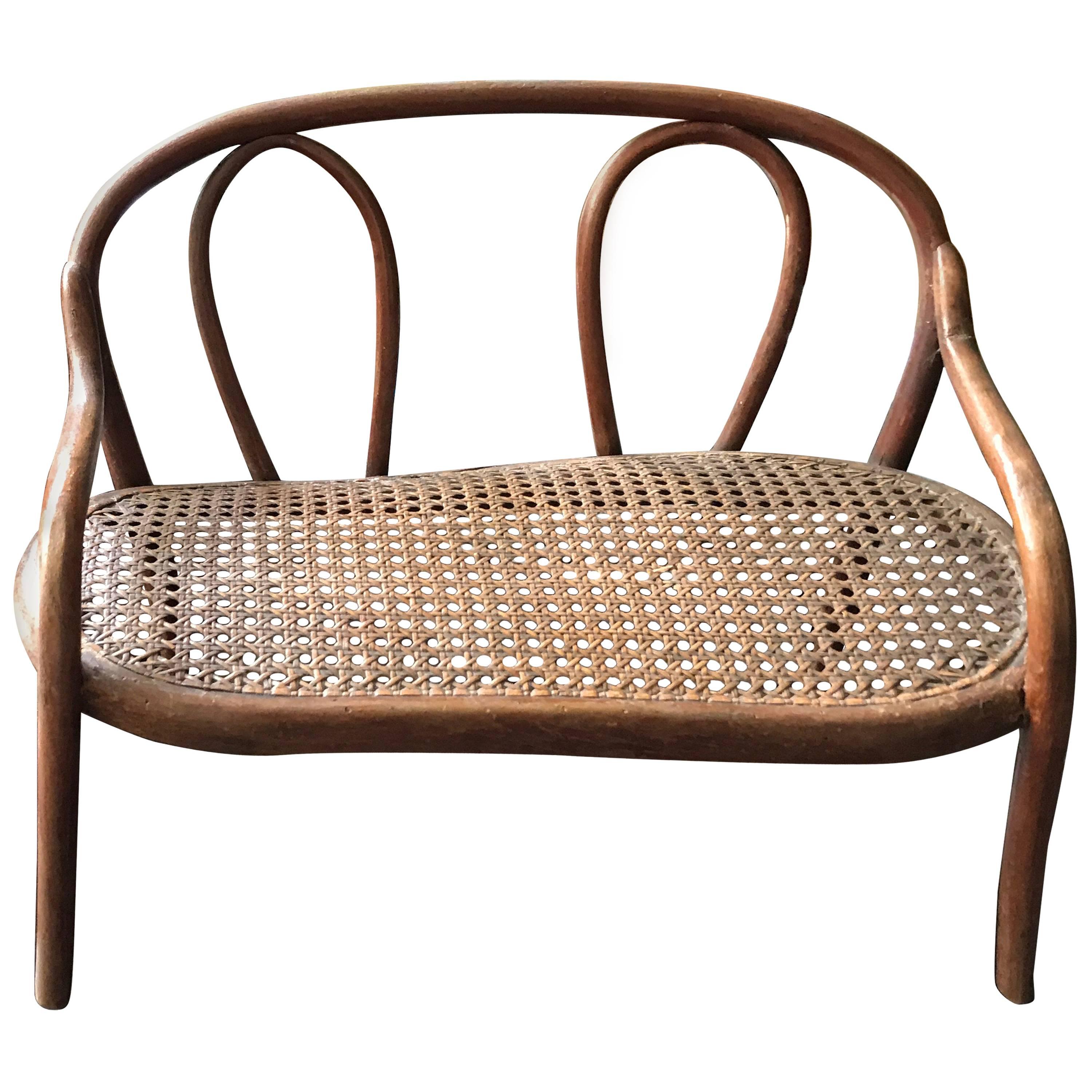 Thonet bentwood  Dolls Sofa Nr 1 Puppen Kanapee Nr 1, circa 1900!