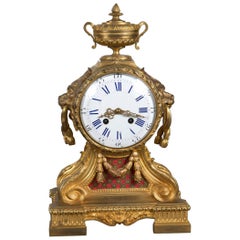 18th Century French Gilt Bronze Clock