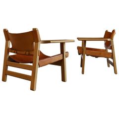 Pair of Spanish Chairs by Børge Mogensen