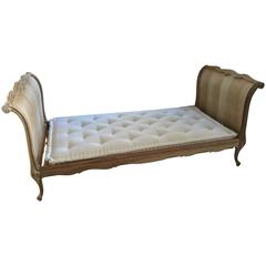 Louis XV Style Pine Day Bed, circa 1870