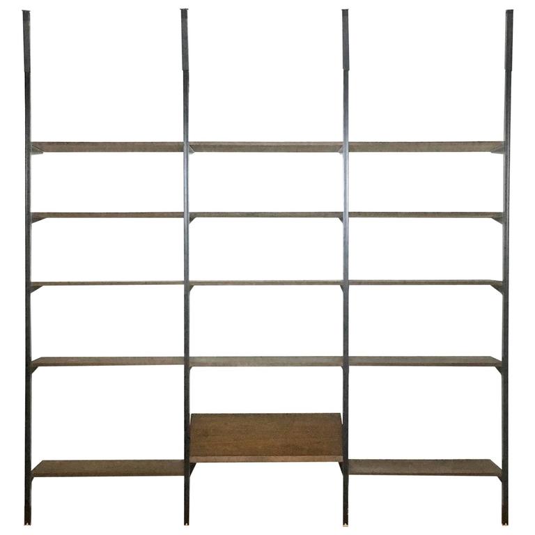 George Nelson Midcentury Storage Wall Unit Bookcase And Desk For George Nelson Omni Shelving Unit