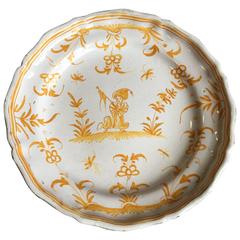 18th Century French Moustiers Plate