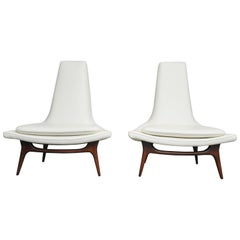 Karpen High Back Lounge Chairs