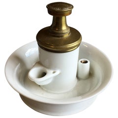 French Empire Porcelain Inkwell