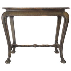 Antique Spanish Baroque Painted Side Table in the Chinese Taste, circa 1700