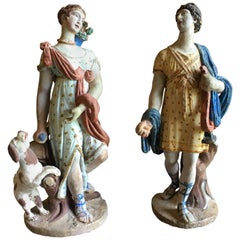 Pair of Classical Figurines, 18th Century