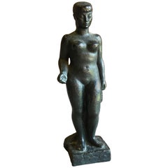 Bronze-Skulptur von Lucien Gibert:: um 1950