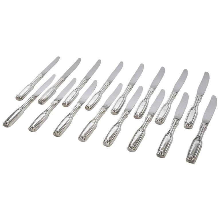 16 Vintage Hotel Silver Plate Butter Knives For Sale at 1stdibs