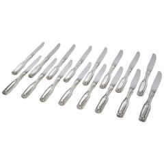 16 Vintage Hotel Silver Plate Butter Knives 2