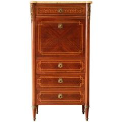 19th Century French Louis XVI Style Inlaid Secretaire Ć Abattant 3