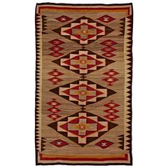 Vintage Exceptional Red Mesa Navajo Rug, circa 1930s