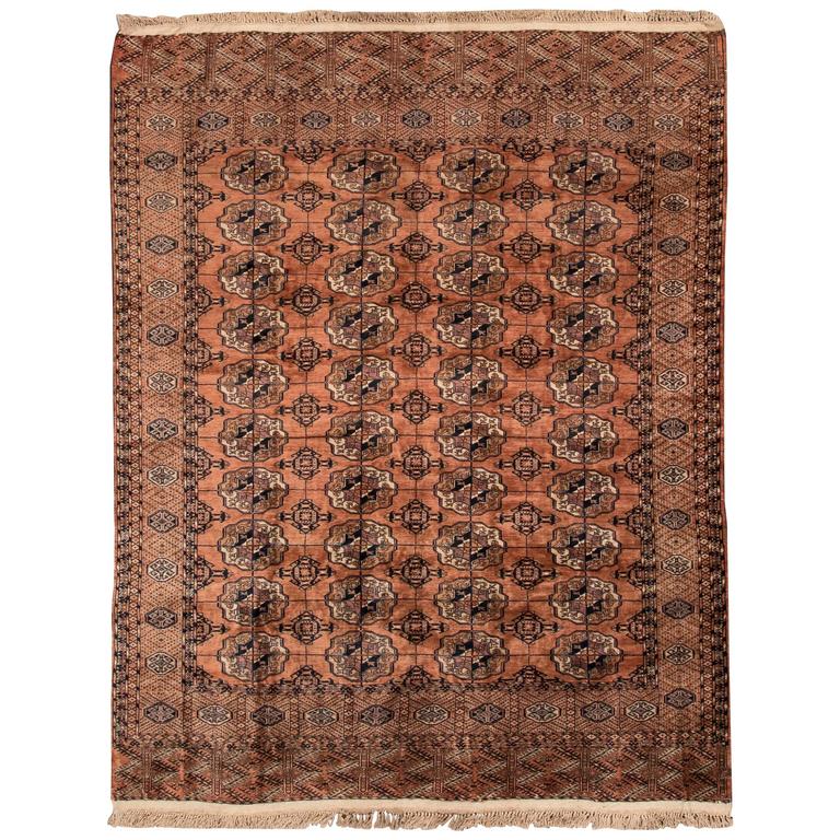 Beautifully Designed Vintage Bokara Rug For Sale at 1stdibs