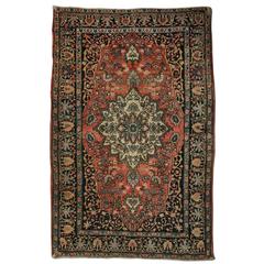 Antique Hand-Knotted Persian Frerehan Sarouk Oriental Carpet, circa 1910