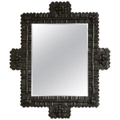 Marian McEvoy Black Corkillage Medium Mirror