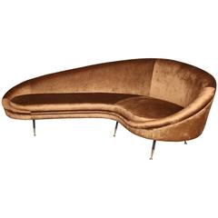 Vintage Italian Curved Sofa 2