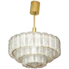 Vintage Murano Glass Triple-Tiered Chandelier