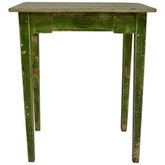 Antique Painted Pine End Table