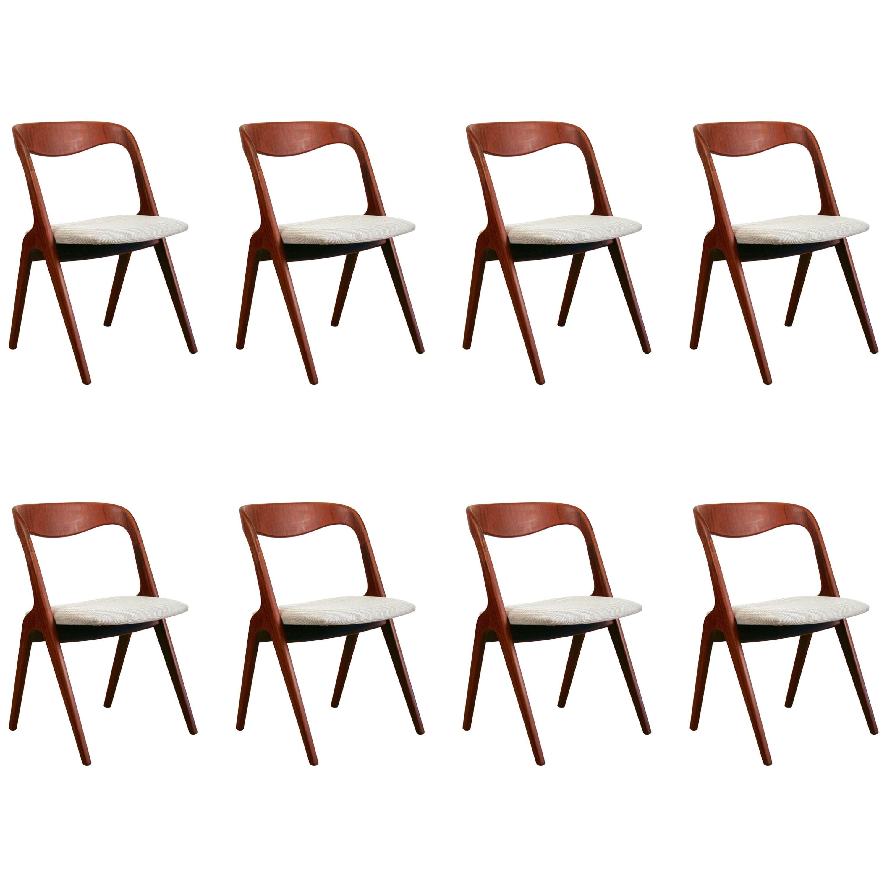 Vintage Danish Teak Dining Chairs For Sale