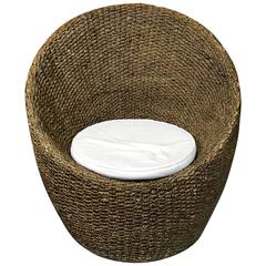 Single Woven Rope Club Chair 9
