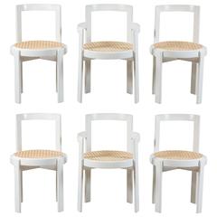Set of Six Italian Bentwood Dining Chairs