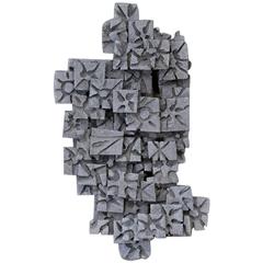 Aluminum Brutalist Wall Art Piece