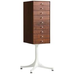 George Nelson Miniature Walnut Vertical Chest for Herman Miller