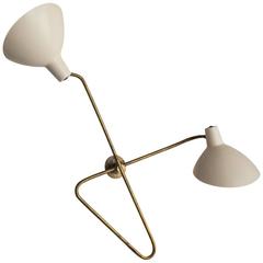 Brass and Metal Wall Light, by Vittoriano Vigano for Arteluce, Italy, 1956 4
