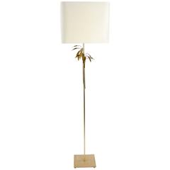 1960s Maison Honoré Foliage Brass Floorlamp