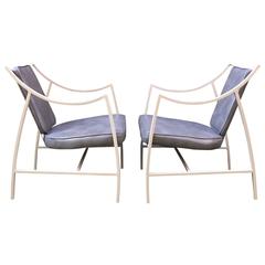 Pair of 1960s Aluminium Outdoor Armchairs 10