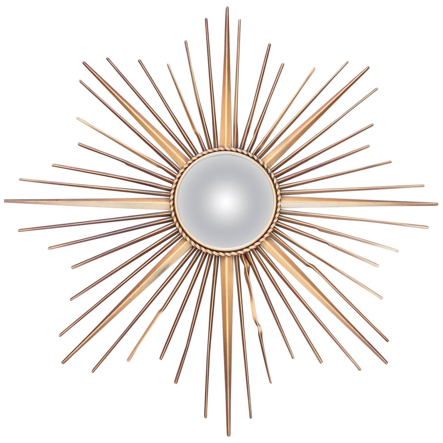 Chaty Vallauris Sunburst Mirror, circa 1960