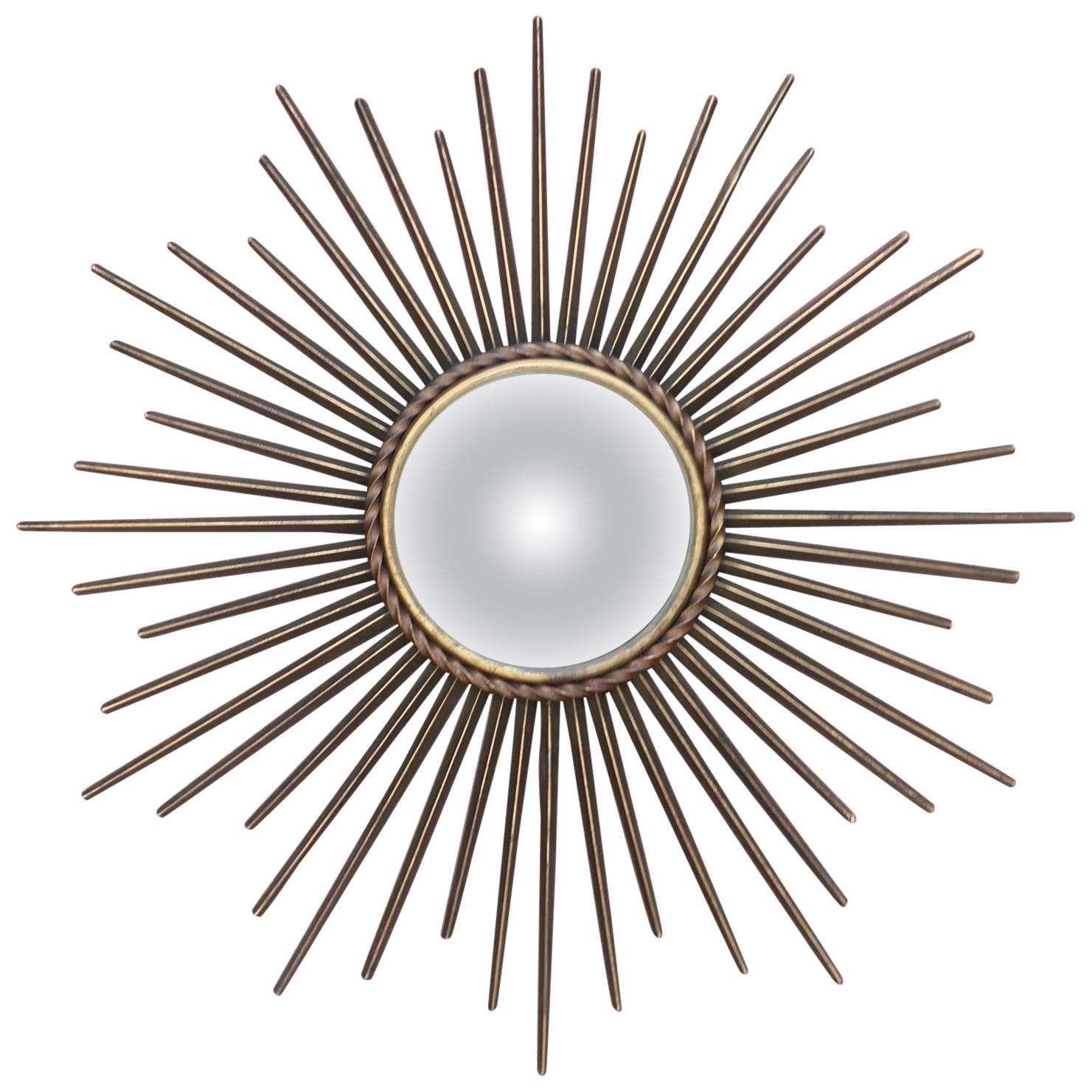 Chaty Vallauris Sunburst Mirror, circa 1960