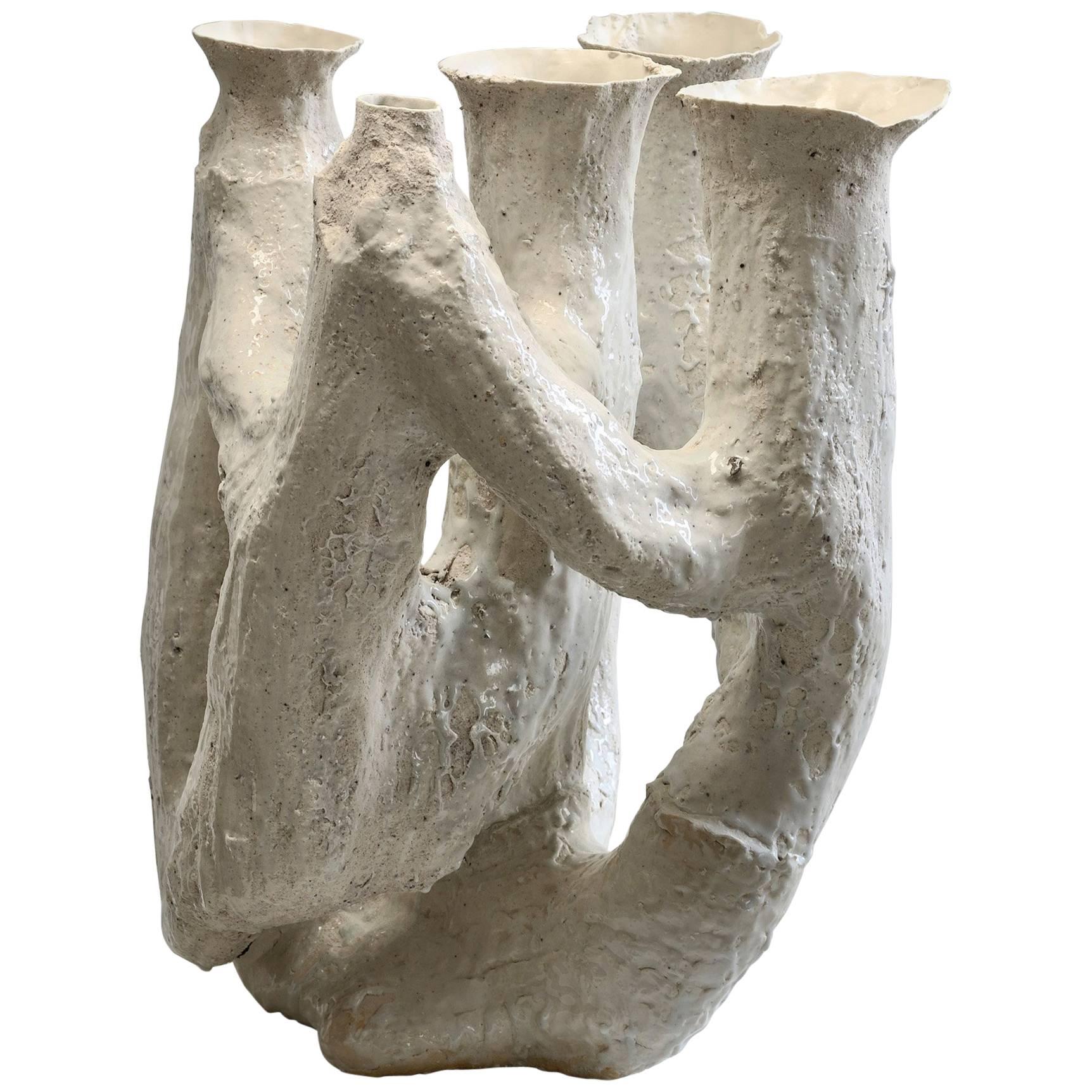 Contemporary '23' Cluster Glazed Ceramic Vessel or Vase by Johannes Nagel, 2015 For Sale