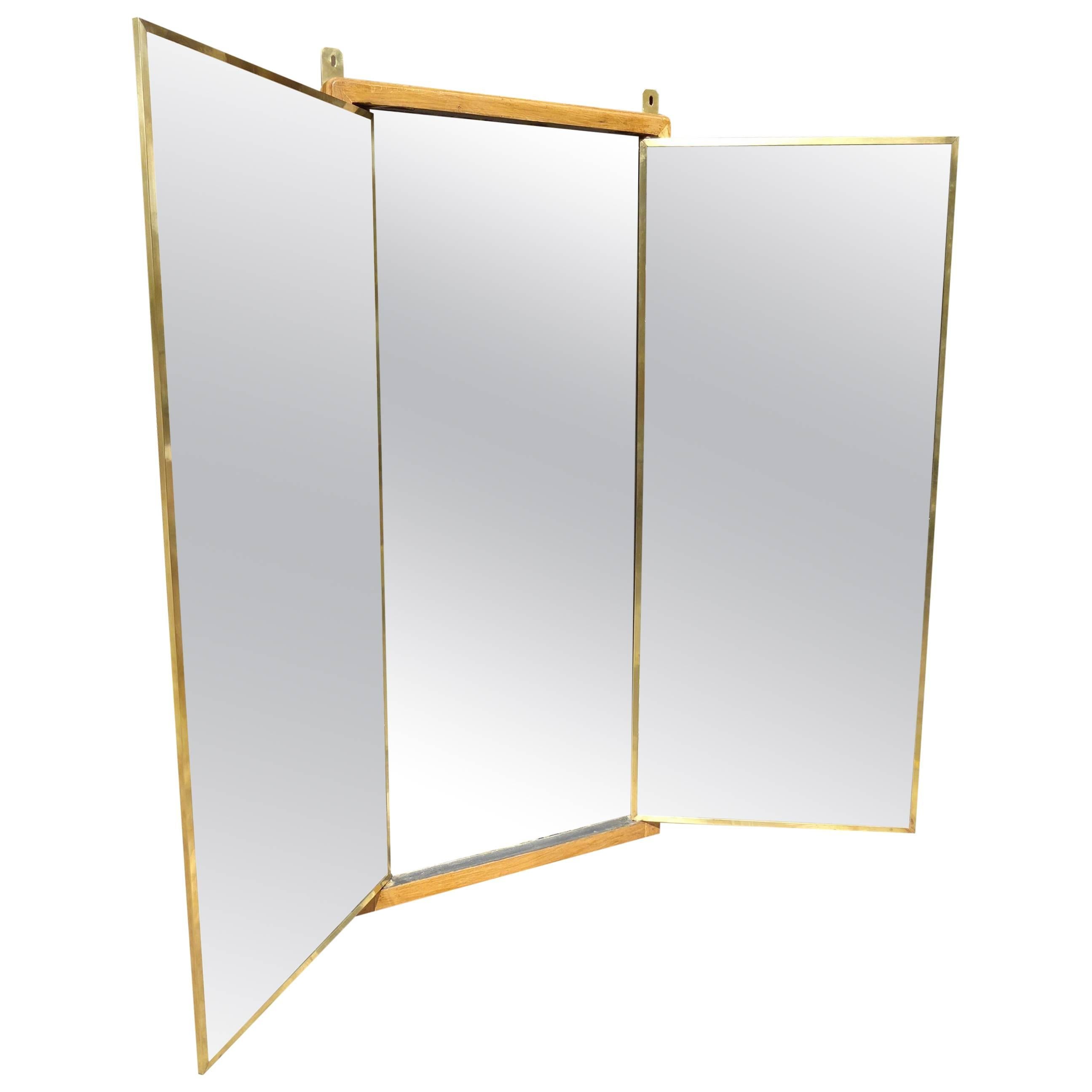 Early 20th Century French Miroir Brot Mirror For Sale