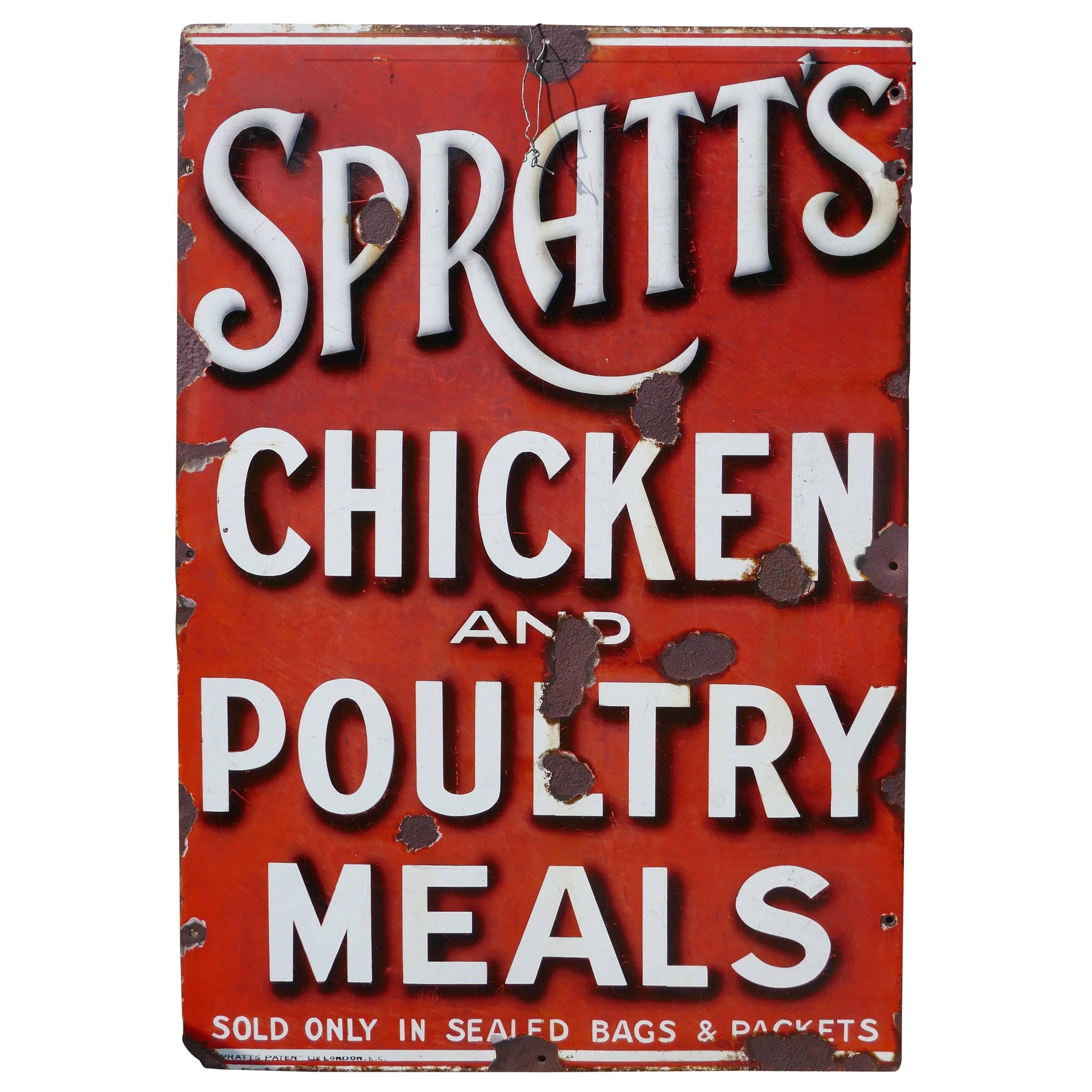 Original Spratt’s Enamel Sign